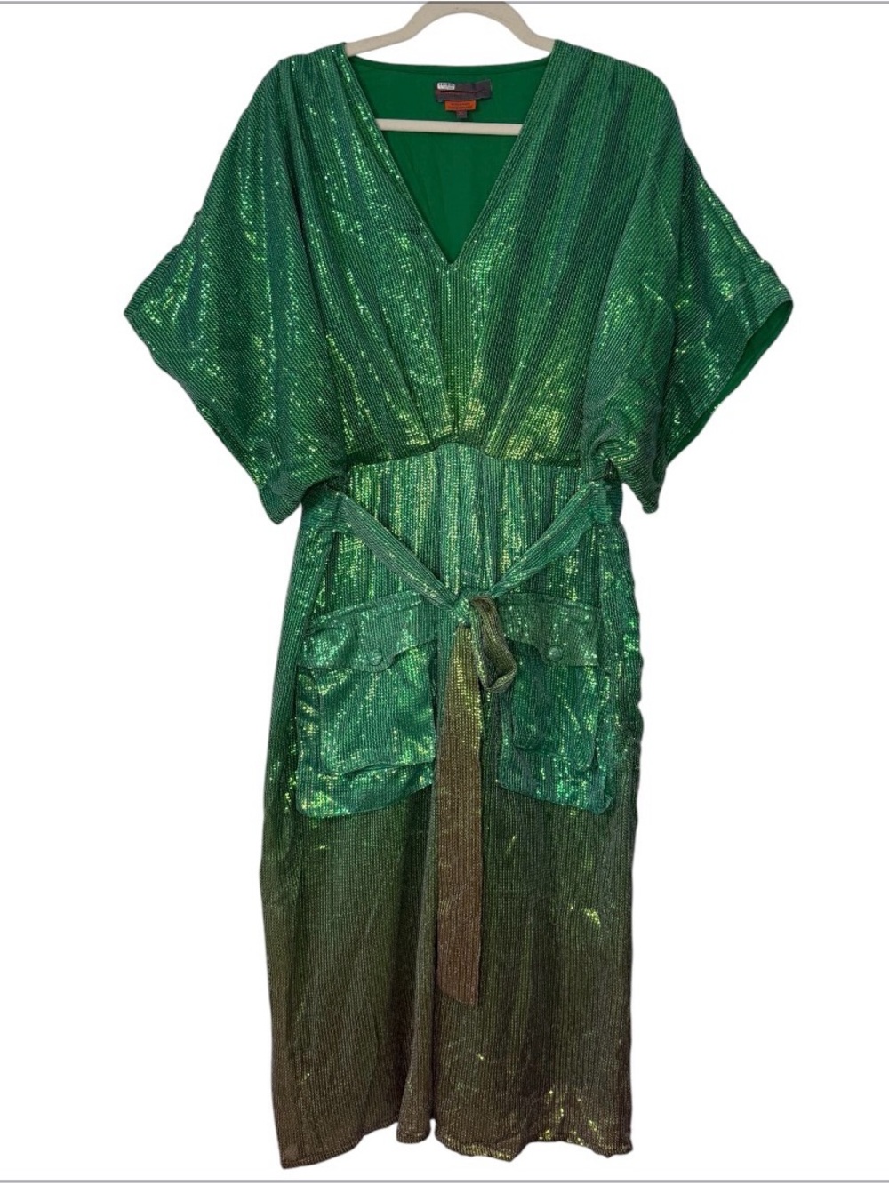 Bhanuni by Jyoti Green Ombré Sequin Dress - Picture 3 of 6